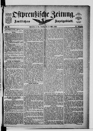 Ostpreußische Zeitung vom 20.03.1888