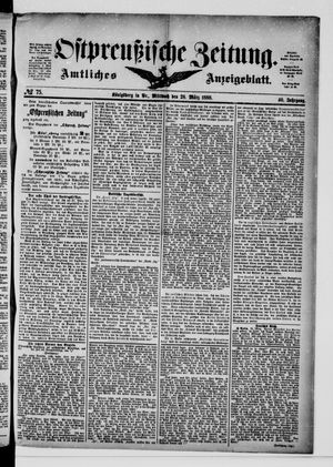 Ostpreußische Zeitung vom 28.03.1888