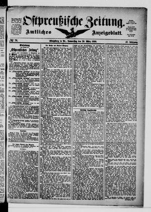 Ostpreußische Zeitung vom 29.03.1888