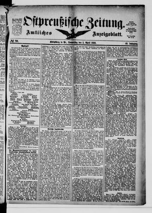 Ostpreußische Zeitung vom 05.04.1888