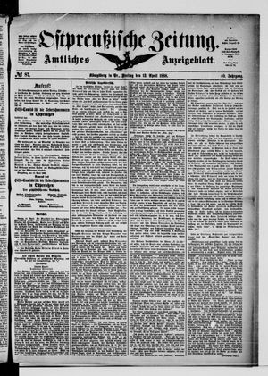 Ostpreußische Zeitung vom 13.04.1888