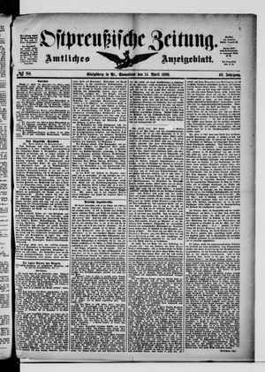 Ostpreußische Zeitung vom 14.04.1888