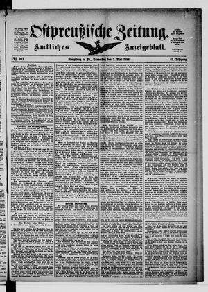 Ostpreußische Zeitung on May 3, 1888