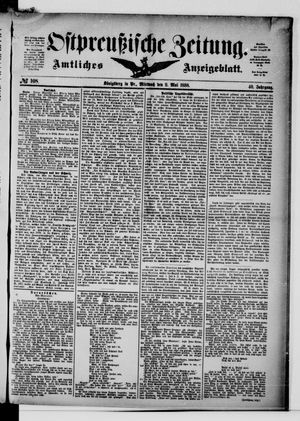 Ostpreußische Zeitung vom 09.05.1888