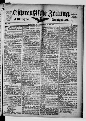Ostpreußische Zeitung vom 10.05.1888