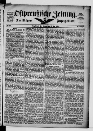 Ostpreußische Zeitung vom 13.05.1888