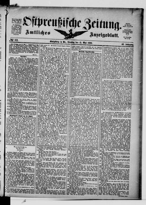 Ostpreußische Zeitung vom 15.05.1888