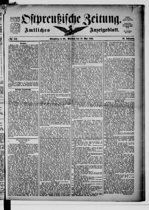 Ostpreußische Zeitung vom 16.05.1888
