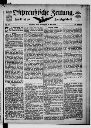 Ostpreußische Zeitung vom 20.05.1888