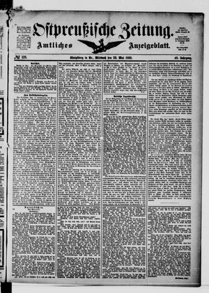 Ostpreußische Zeitung vom 23.05.1888