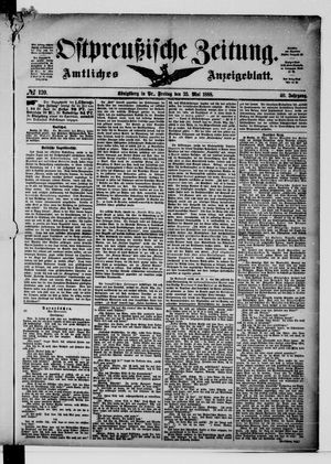 Ostpreußische Zeitung vom 25.05.1888