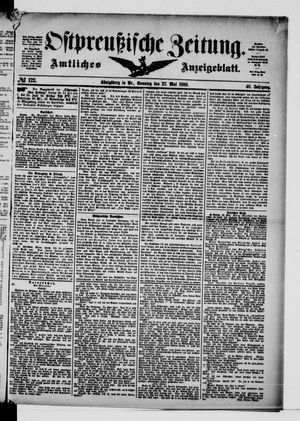 Ostpreußische Zeitung vom 27.05.1888