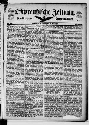 Ostpreußische Zeitung on May 29, 1888