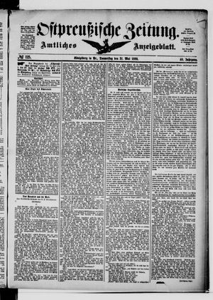 Ostpreußische Zeitung vom 31.05.1888