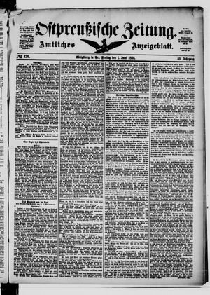 Ostpreußische Zeitung vom 01.06.1888