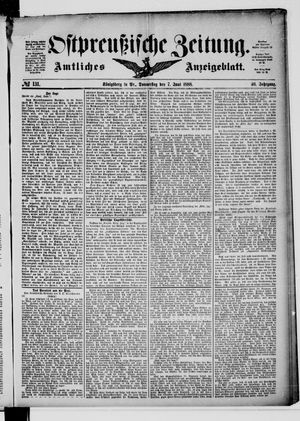 Ostpreußische Zeitung on Jun 7, 1888