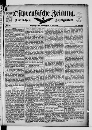 Ostpreußische Zeitung on Jun 14, 1888