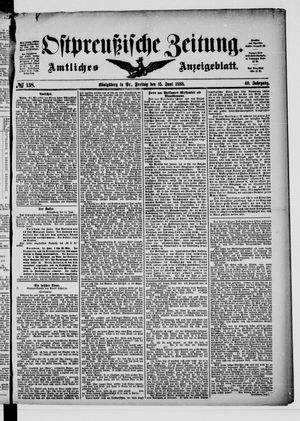 Ostpreußische Zeitung on Jun 15, 1888