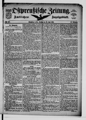Ostpreußische Zeitung vom 26.06.1888