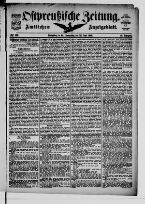 Ostpreußische Zeitung vom 28.06.1888