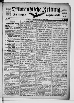 Ostpreußische Zeitung vom 29.06.1888