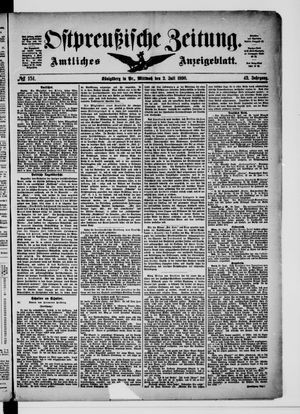 Ostpreußische Zeitung on Jul 2, 1890