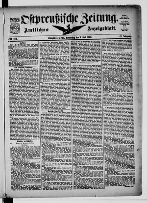 Ostpreußische Zeitung vom 03.07.1890