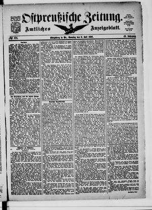 Ostpreußische Zeitung on Jul 6, 1890