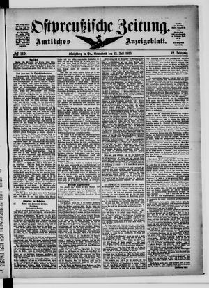 Ostpreußische Zeitung vom 12.07.1890