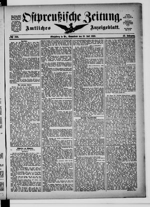 Ostpreußische Zeitung vom 19.07.1890