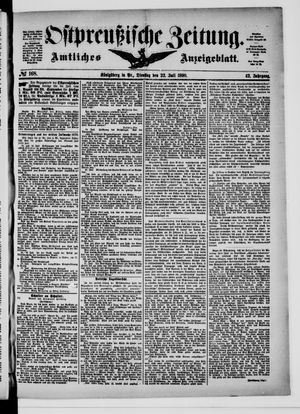 Ostpreußische Zeitung vom 22.07.1890