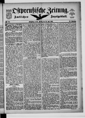 Ostpreußische Zeitung vom 25.07.1890