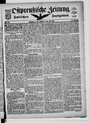 Ostpreußische Zeitung vom 29.07.1890