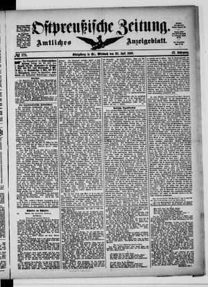Ostpreußische Zeitung vom 30.07.1890