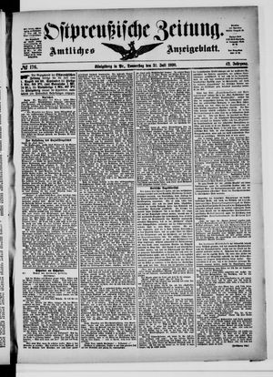 Ostpreußische Zeitung vom 31.07.1890