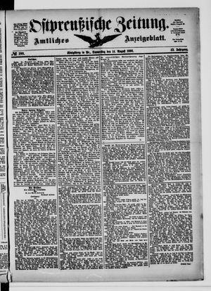 Ostpreußische Zeitung vom 14.08.1890