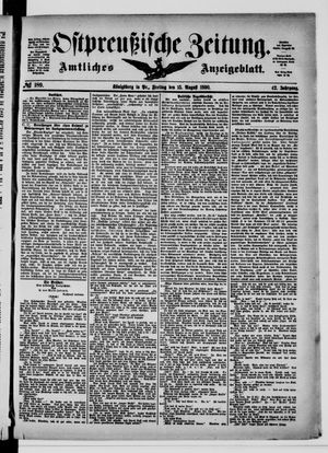Ostpreußische Zeitung vom 15.08.1890