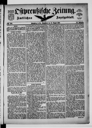 Ostpreußische Zeitung vom 16.08.1890