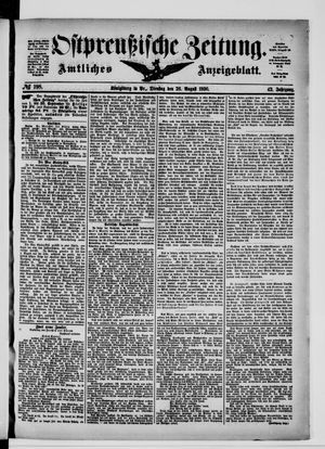 Ostpreußische Zeitung vom 26.08.1890