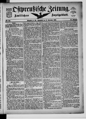 Ostpreußische Zeitung vom 13.09.1890