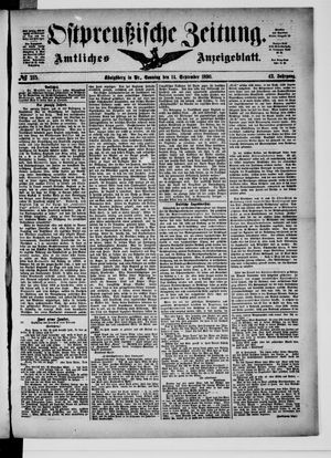 Ostpreußische Zeitung vom 14.09.1890