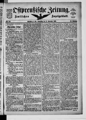 Ostpreußische Zeitung vom 18.09.1890