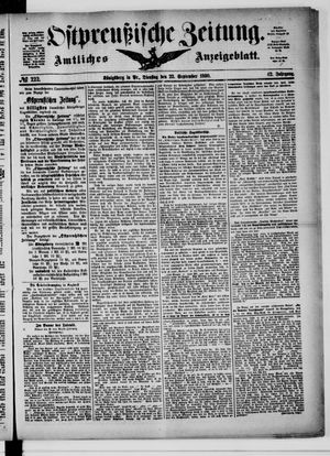 Ostpreußische Zeitung vom 23.09.1890
