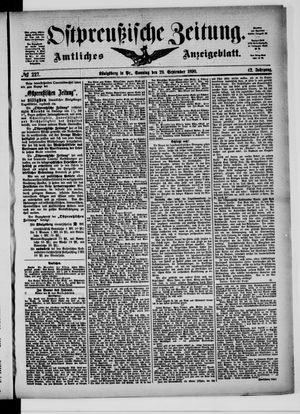 Ostpreußische Zeitung vom 28.09.1890