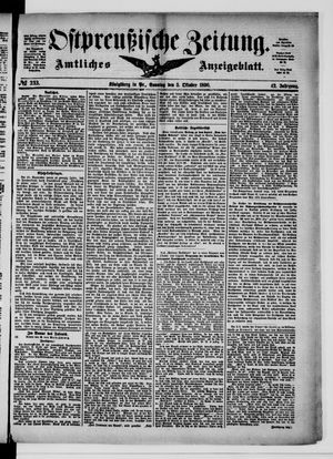 Ostpreußische Zeitung vom 05.10.1890