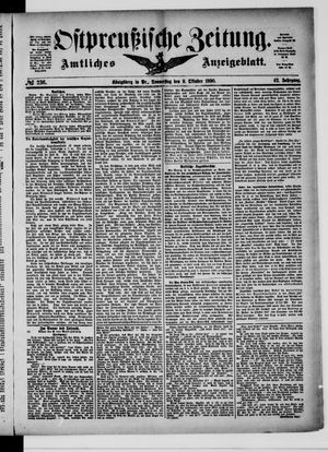 Ostpreußische Zeitung vom 09.10.1890