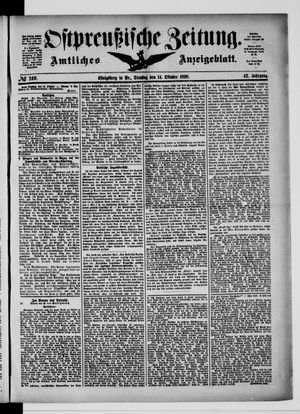 Ostpreußische Zeitung vom 14.10.1890