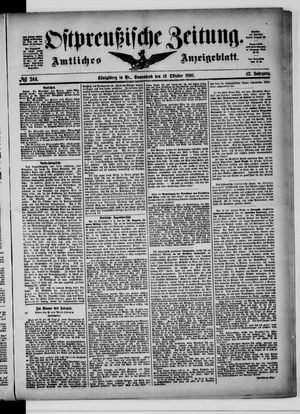 Ostpreußische Zeitung vom 18.10.1890