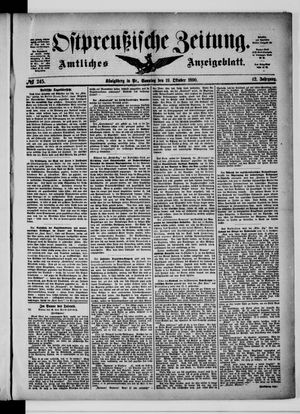 Ostpreußische Zeitung vom 19.10.1890
