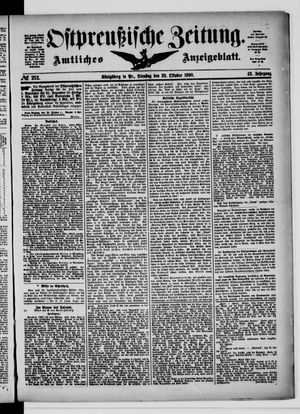 Ostpreußische Zeitung vom 28.10.1890